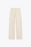 Z1975 STRIPED HIGH-WAIST STRAIGHT FULL-LENGTH JEANS