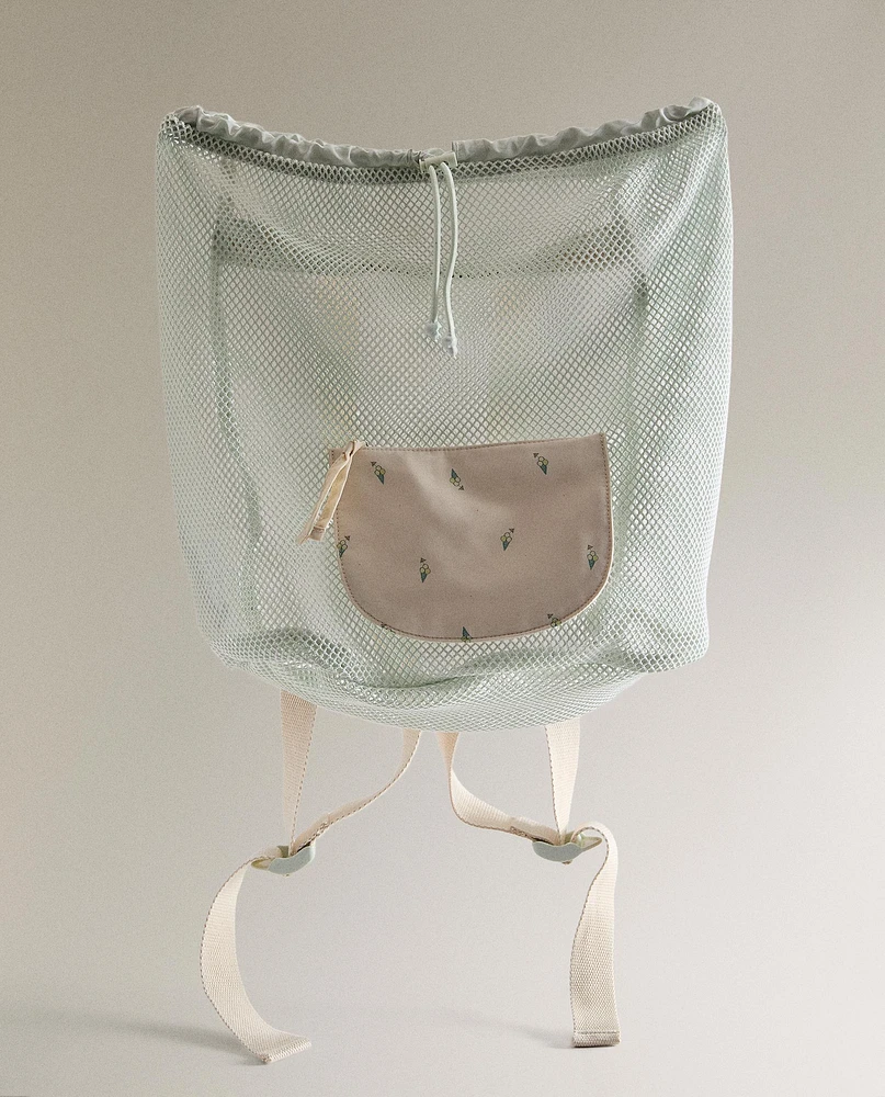 CHILDREN'S BEACH BACKPACK WITH ICE CREAMS