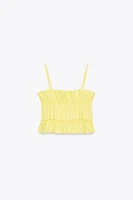 POPLIN CROP TOP