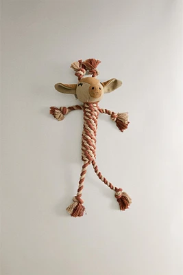 CORD GIRAFFE PET TOY