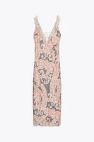 ZW COLLECTION PRINTED SLIP DRESS