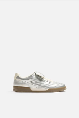 METALLIC PADDED SNEAKERS
