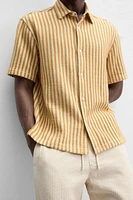 TEXTURED STRIPED SHIRT