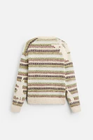 STRIPED JACQUARD SWEATER