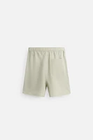 100% LINEN BERMUDA SHORTS