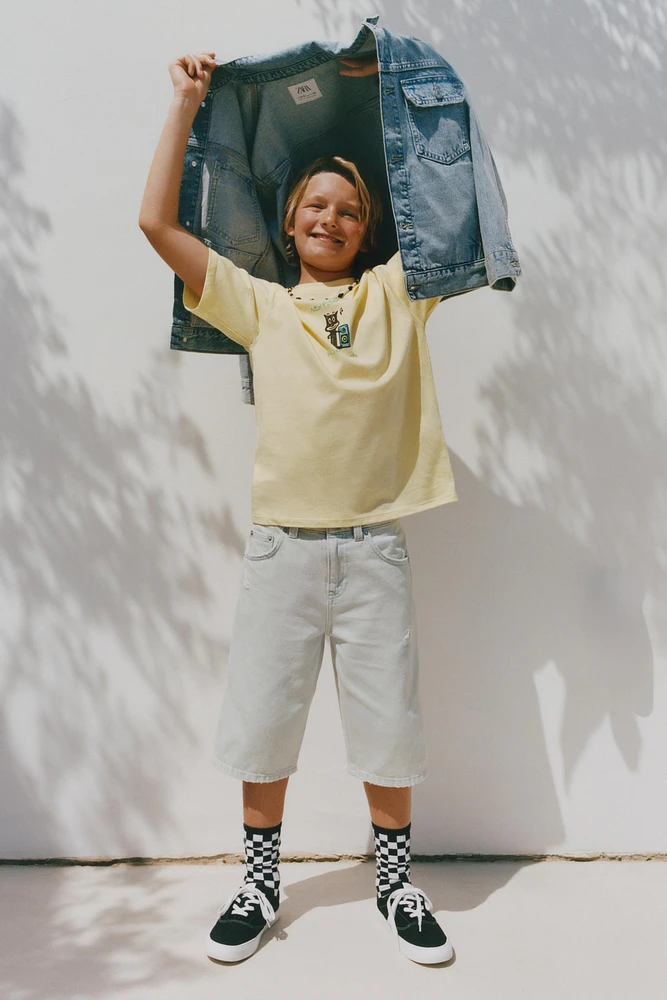 VESTE EN JEAN EFFET USÉ