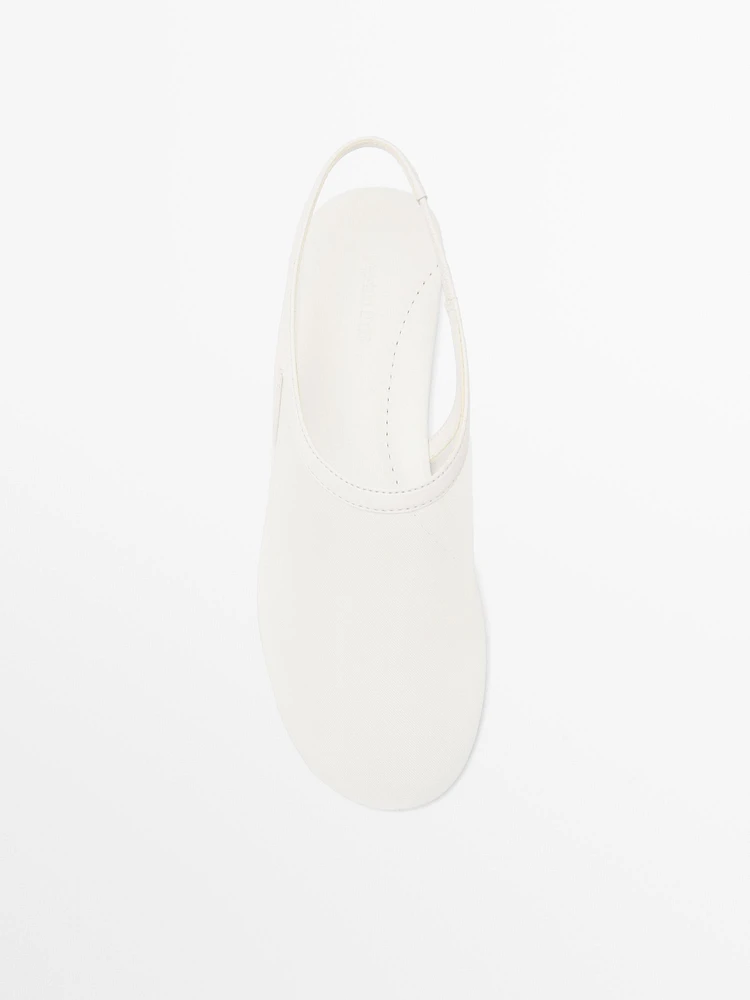 Ballerines ouvertes à l’arrière résille