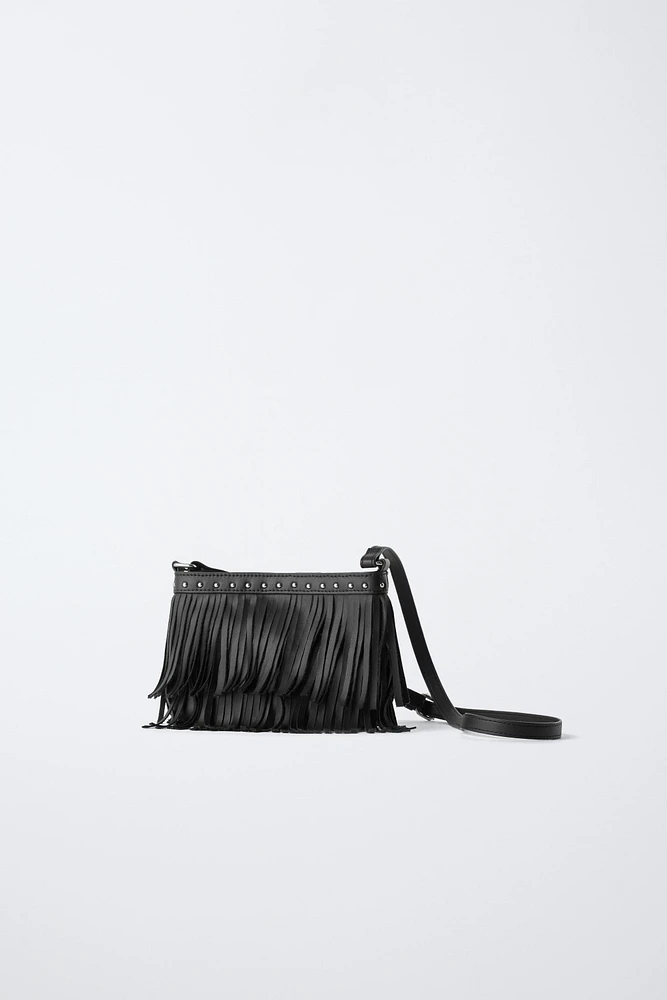 FRINGED CROSSBODY BAG