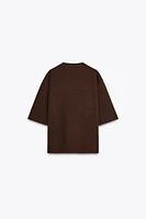 T-SHIRT INTERLOCK EFFET DÉLAVÉ
