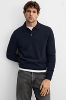 WOOL KNIT POLO