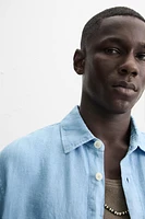 WASHED 100% LINEN SHIRT
