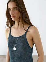 Top en maille à encolure américaine