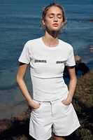 SHORT SLEEVE T-SHIRT WITH HARDWARE