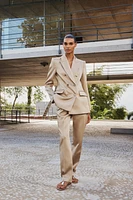 BLAZER CROISÉ SATINÉ