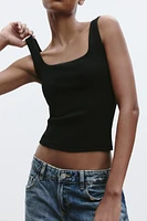 WIDE STRAP TANK TOP