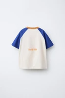 T-SHIRT À MANCHES RAGLAN ET PALMIER