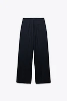 DOUBLE WAIST WIDE LEG PANTS