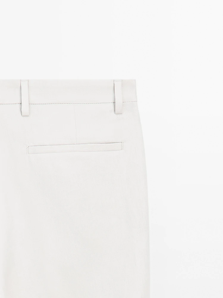 Pantalon de tailleur 100 % lin