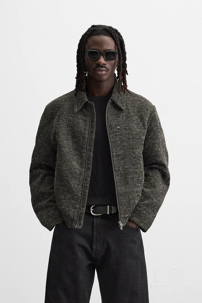 VESTE EN JACQUARD À TEXTURE