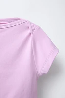 PLAIN ELASTIC CROPPED TOP