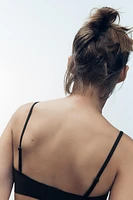 STRAPPY BANDEAU BRA WITH POLYAMIDE