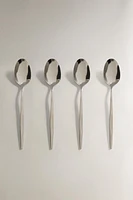 PACK OF DESSERT SPOONS WITH THIN HANDLES (PACK OF 4)