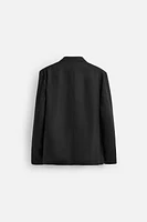 BLAZER RELAXED FIT COSTUME 100 % LIN ÉDITION LIMITÉE