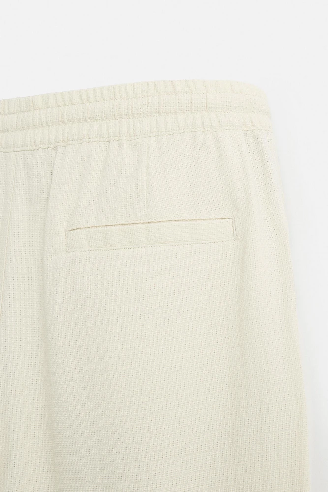 PANTALON JACQUARD TEXTURÉ