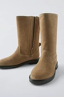 SUEDE LEATHER BOOTS