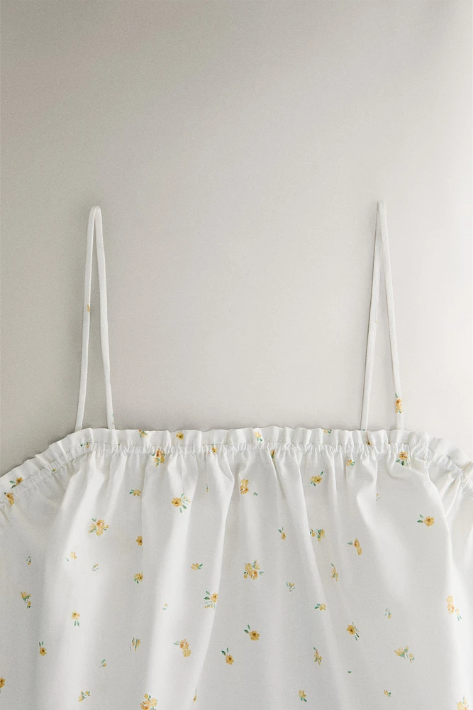 TOP COTON FLEURS