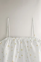 TOP COTON FLEURS