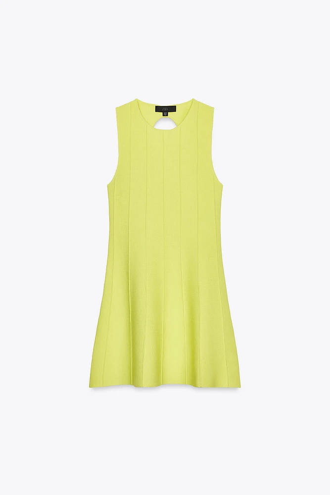 OPEN BACK KNIT DRESS