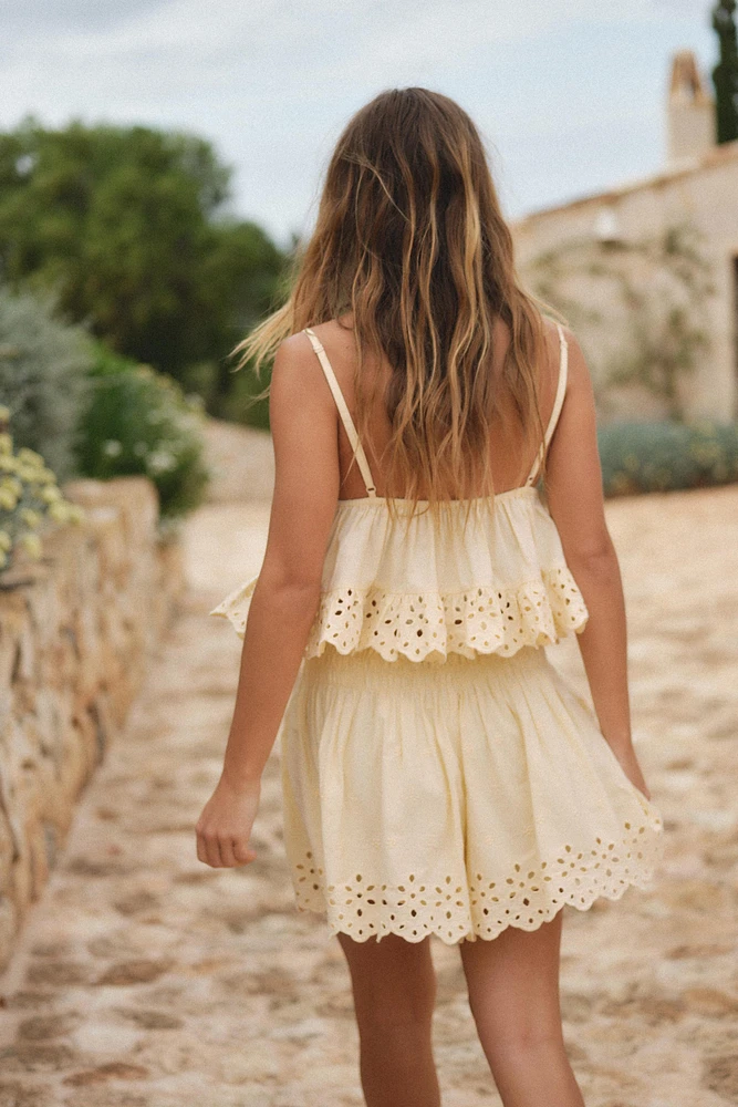 EMBROIDERED SHORTS