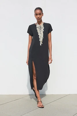 WASHED MIDI DRESS