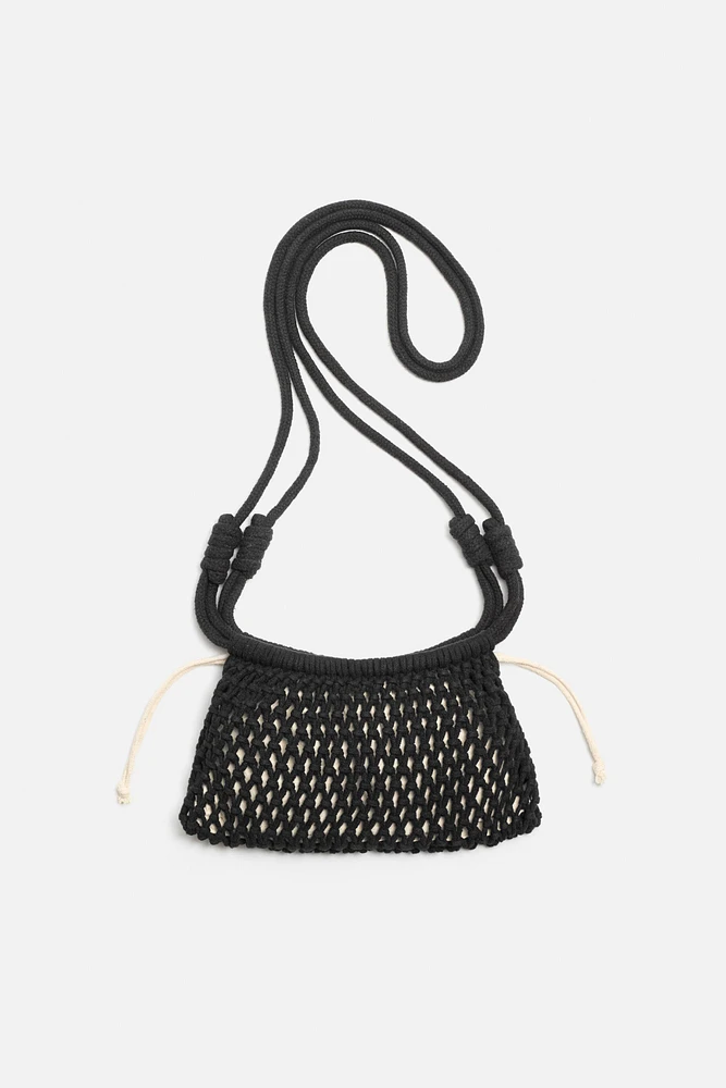 MACRAMÉ CROSSBODY BAG