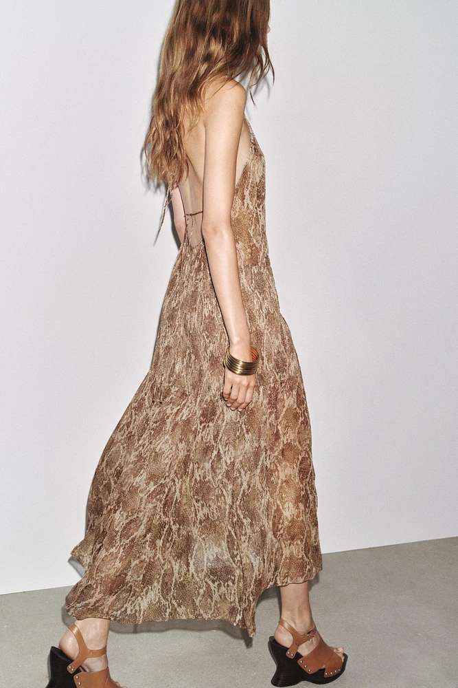 ROBE HALTER ESTAMPÉE ZW COLLECTION