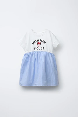 MINNIE MOUSE © DISNEY STRIPED COMBINATION DRESS