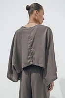 ASYMMETRIC CAPE KIMONO