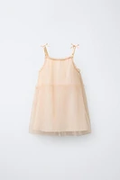TULLE DRESS WITH BOWS