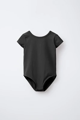 PLAIN SHORT SLEEVE BODYSUIT