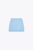 KNIT MINI SKIRT