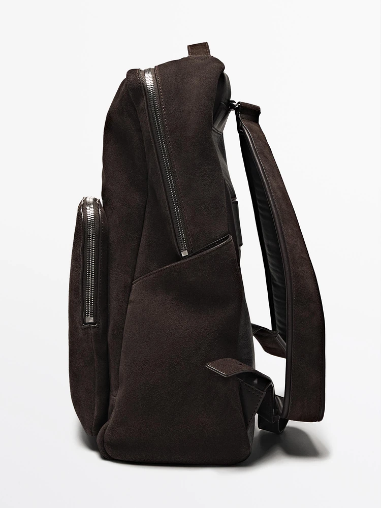 Sac à dos fermeture Éclair cuir nappa