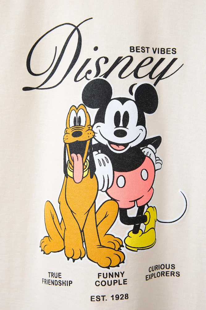 T-SHIRT IMPRIMÉ MICKEY MOUSE ET PLUTO © DISNEY