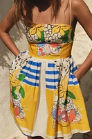 FRUIT PRINT POPLIN DRESS