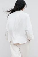 WIDE SLEEVE POPLIN SHIRT