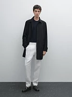 100% linen darted trousers