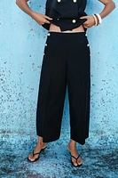 JUPE-CULOTTE BOUTONS
