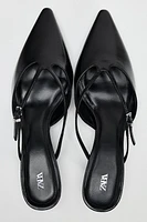 LEATHER HEELED MULES 50TH ANNIVERSARY