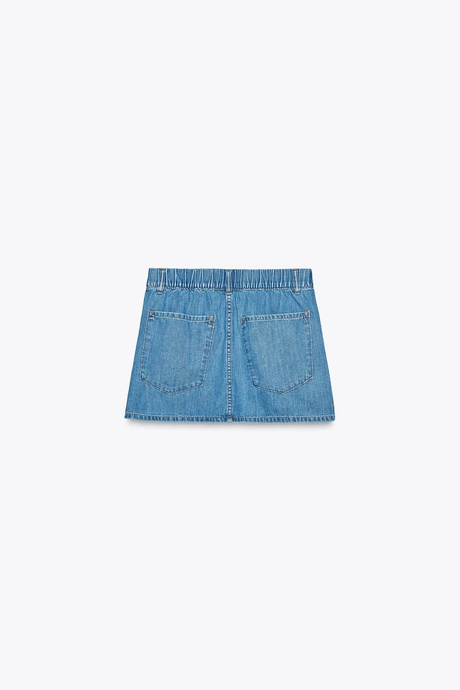 TRF DENIM MINI SKIRT
