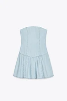 ROBE BANDEAU EN JEAN TRF